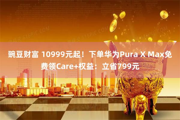 豌豆财富 10999元起！下单华为Pura X Max免费领Care+权益：立省799元